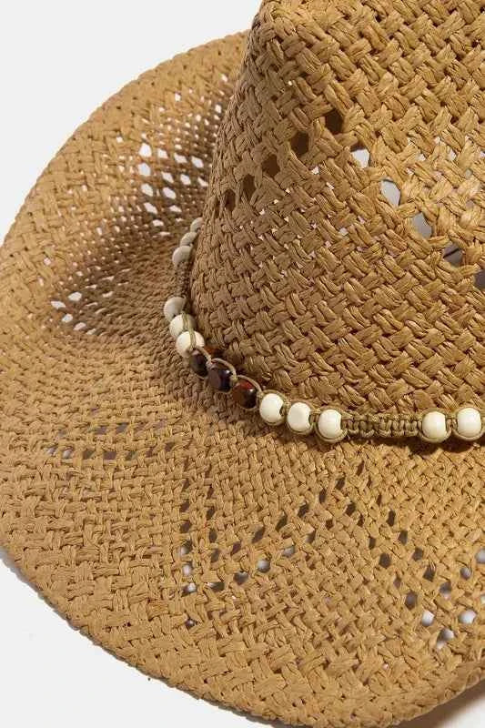 Western Fedora Straw Hat
