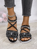 Embellished Sandals - The Nicole - Tayan Dress Co.