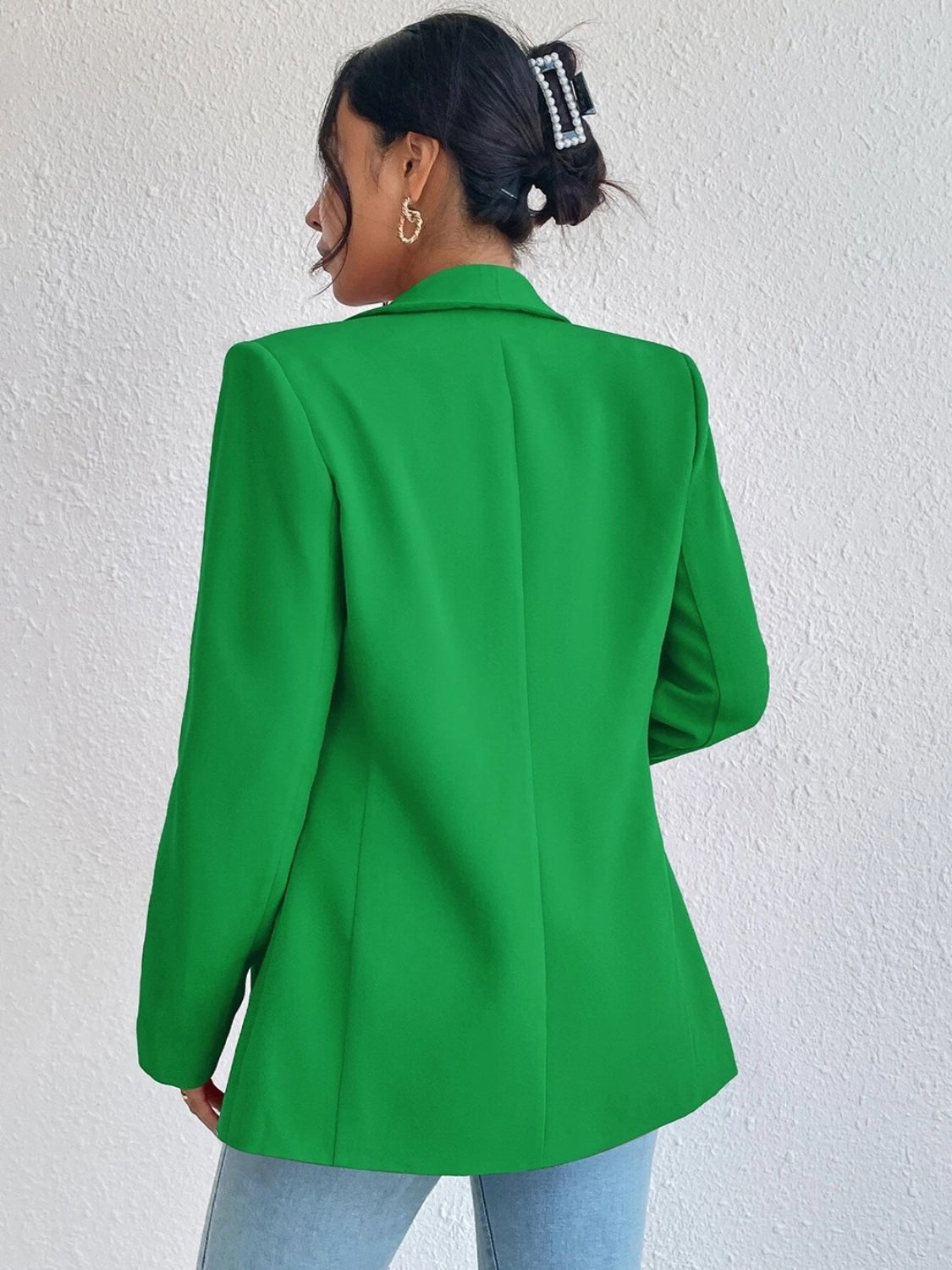 Shawl Collar Long Sleeve Blazer - TNT Dress Co.