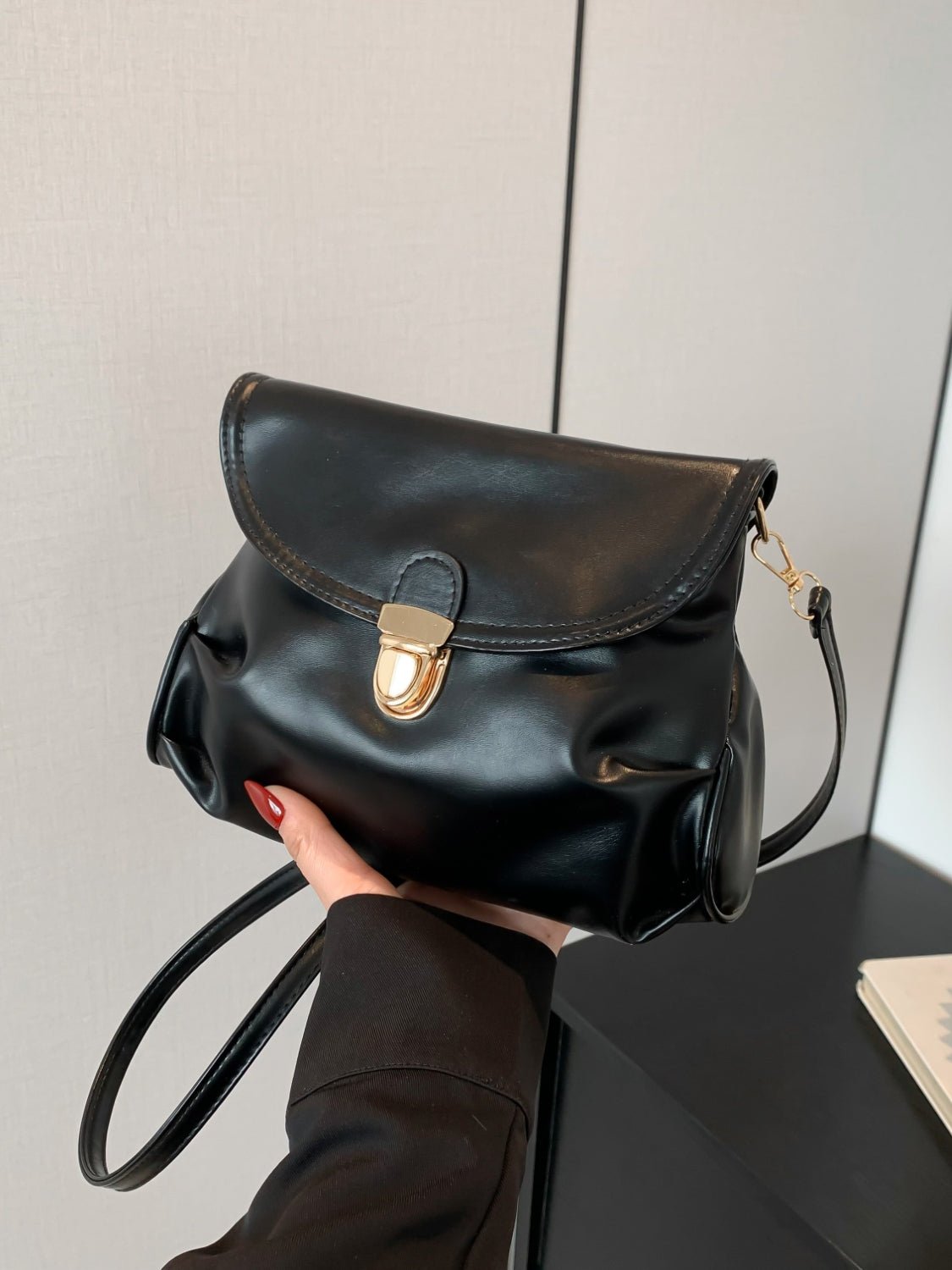 PU Leather Adjustable Strap Crossbody Bag - TNT Dress Co.