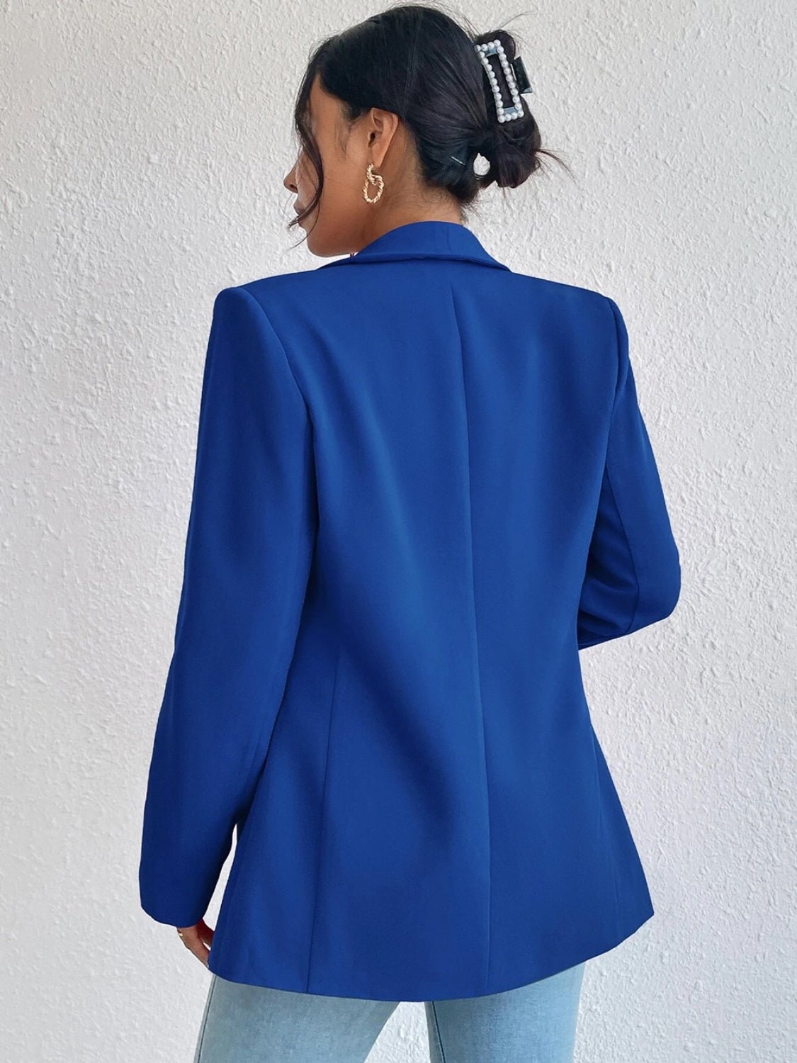 Shawl Collar Long Sleeve Blazer - TNT Dress Co.