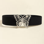 Butterfly Design Alloy Buckle Elastic Waist Belt - TNT Dress Co.
