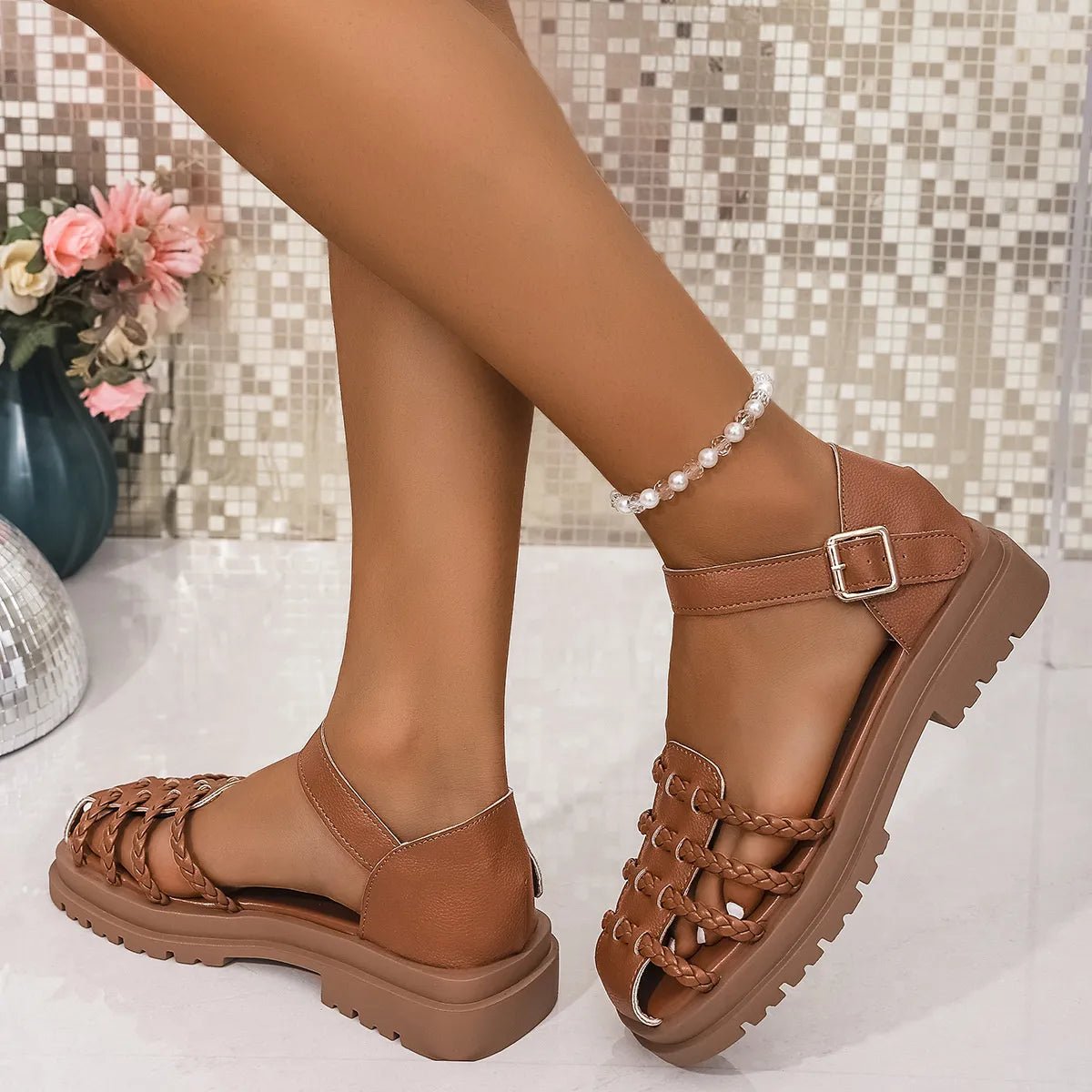 Ankle Strap Sandals - The Nicole - Tayan Dress Co.