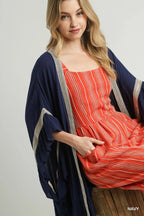 Ruffle Kimono with Crochet Accent - The Nicole - Tayan Dress Co.