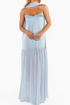 Adjustable Strap Maxi Cami Dress with Scarf - TNT Dress Co.