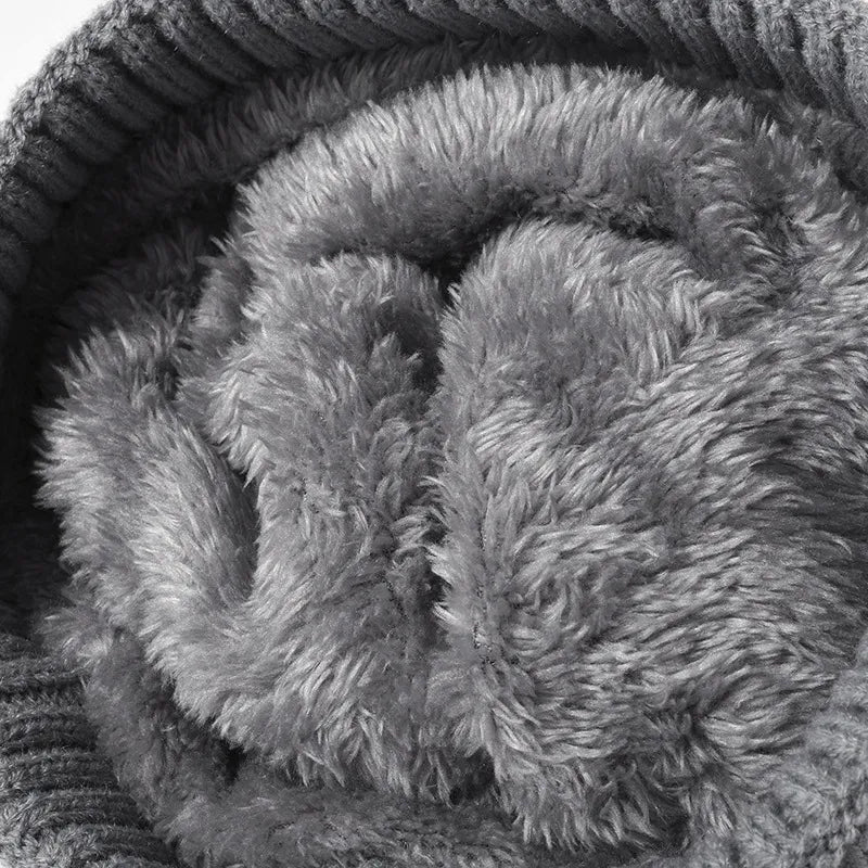 Cable Knit Solid Color Hat with Pompom - The Nicole - Tayan Dress Co.
