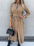 Long Sleeve Shirt Dress - The Nicole - Tayan Dress Co.