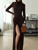 Turtleneck Long Sleeve Dress