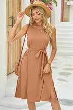 Round Neck Sleeveless Dress