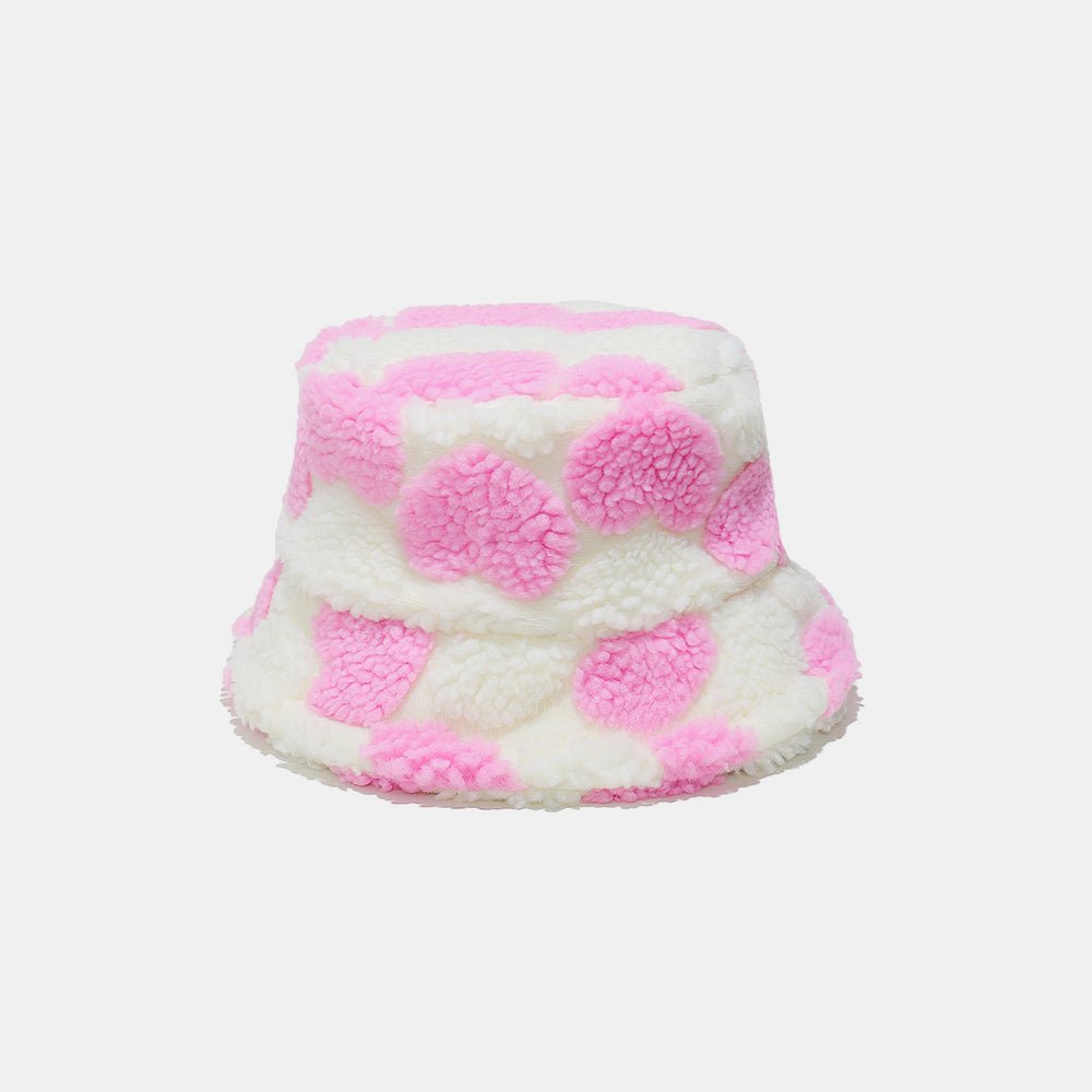 Heart Accent Contrast Bucket Hat - TNT Dress Co.