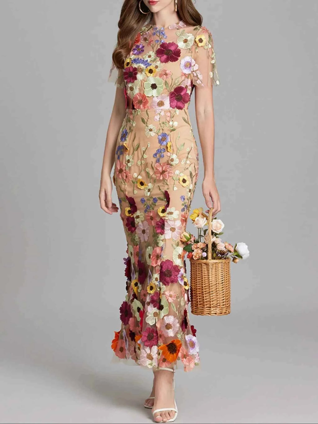 Floral Embroidered Dress