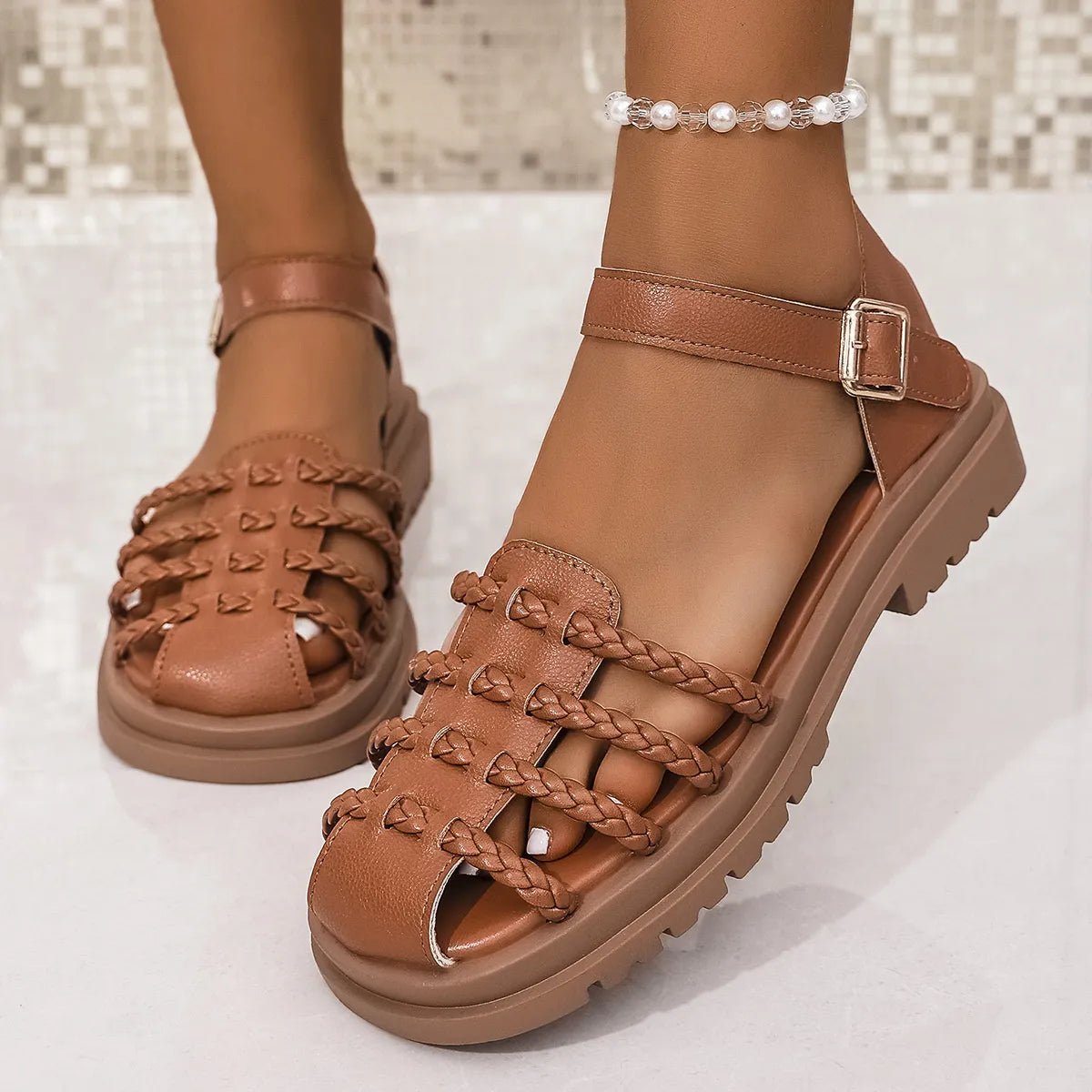 Ankle Strap Sandals - The Nicole - Tayan Dress Co.