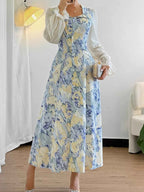Flounce Long Sleeve Dress