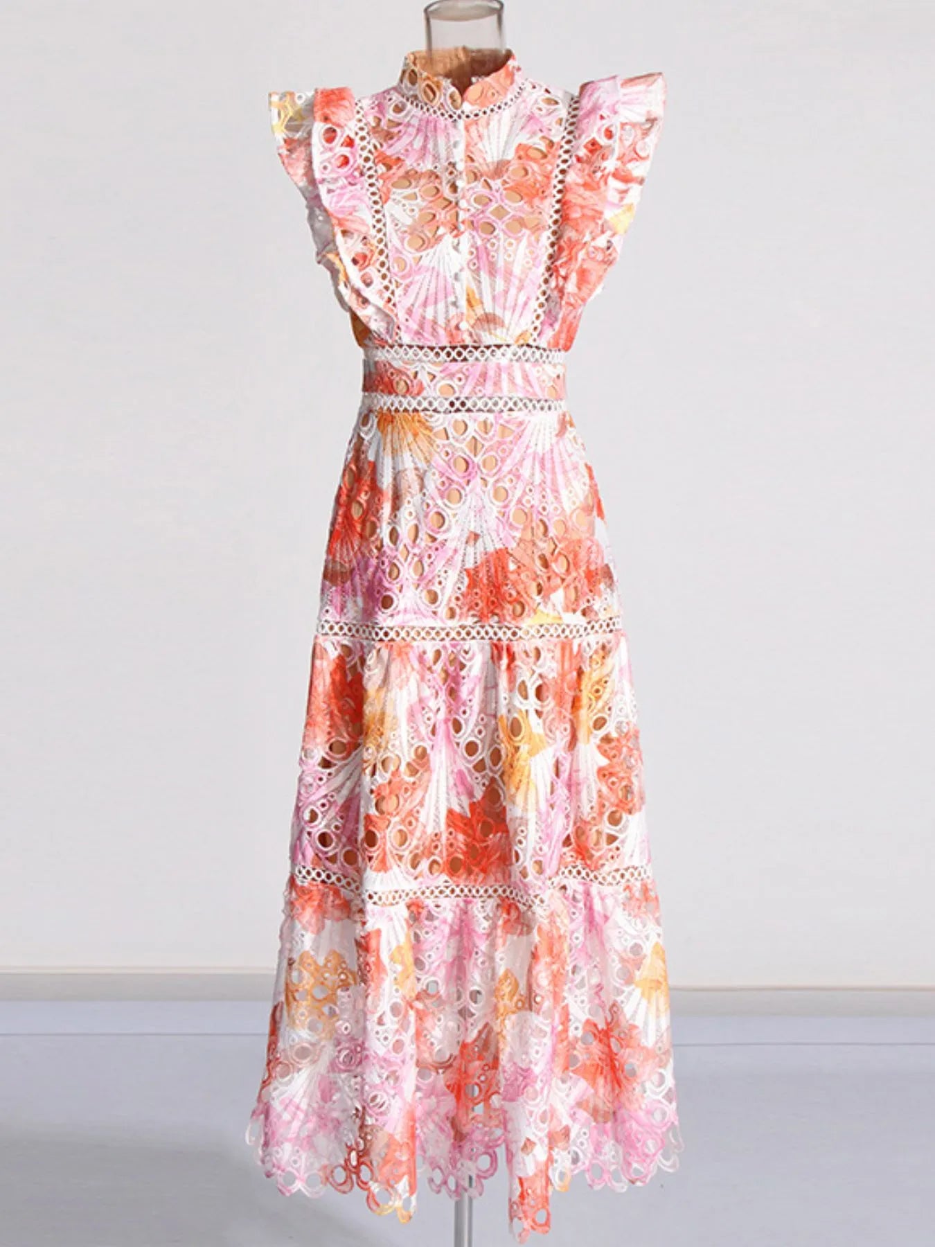 Ruffled Midi Dress - The Nicole - Tayan Dress Co.