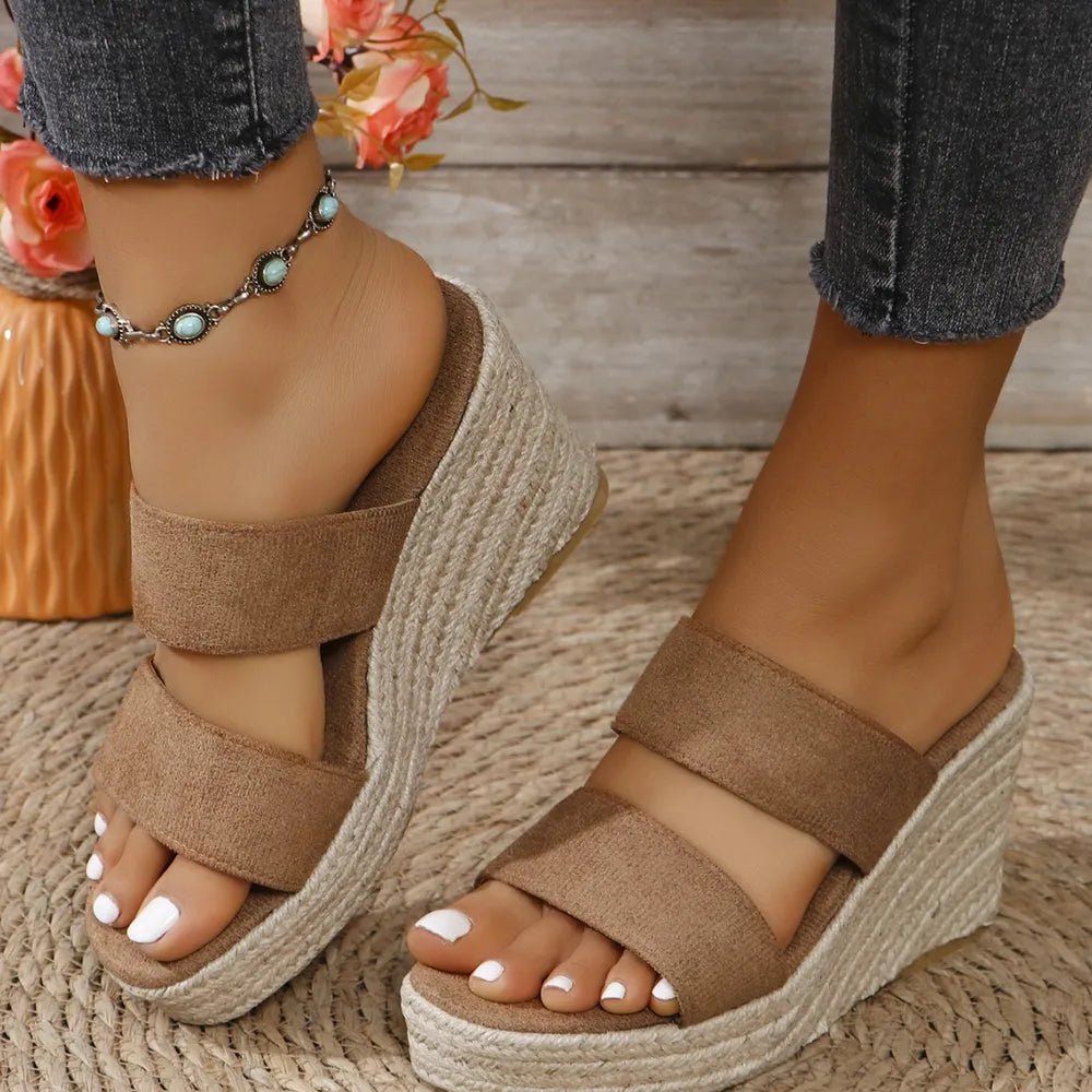 Platform Wedge Sandals - The Nicole - Tayan Dress Co.