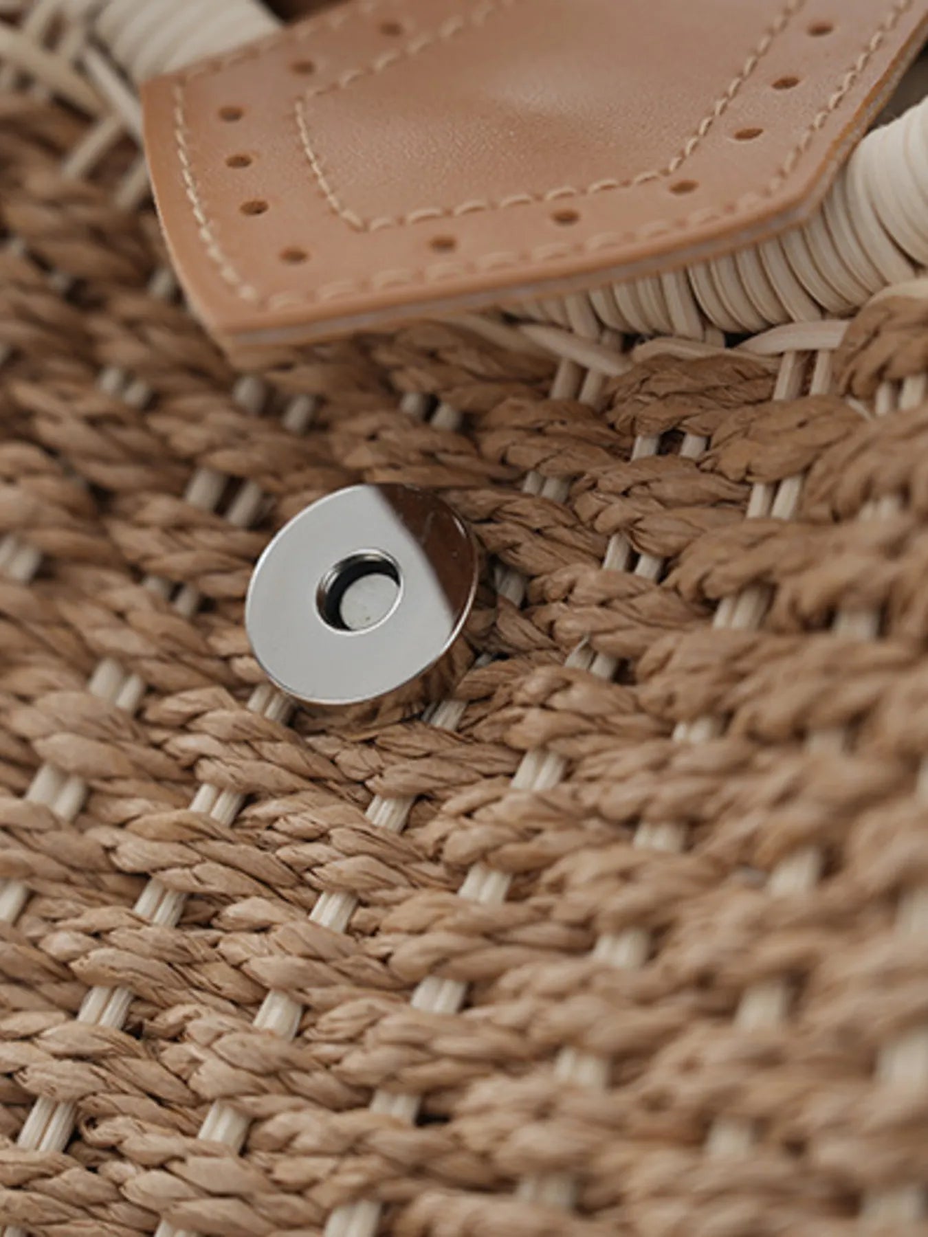 Braided Round Handbag - The Nicole - Tayan Dress Co.