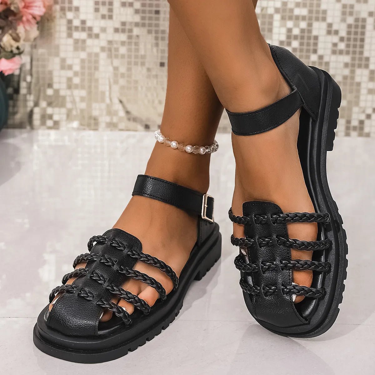 Ankle Strap Sandals - The Nicole - Tayan Dress Co.