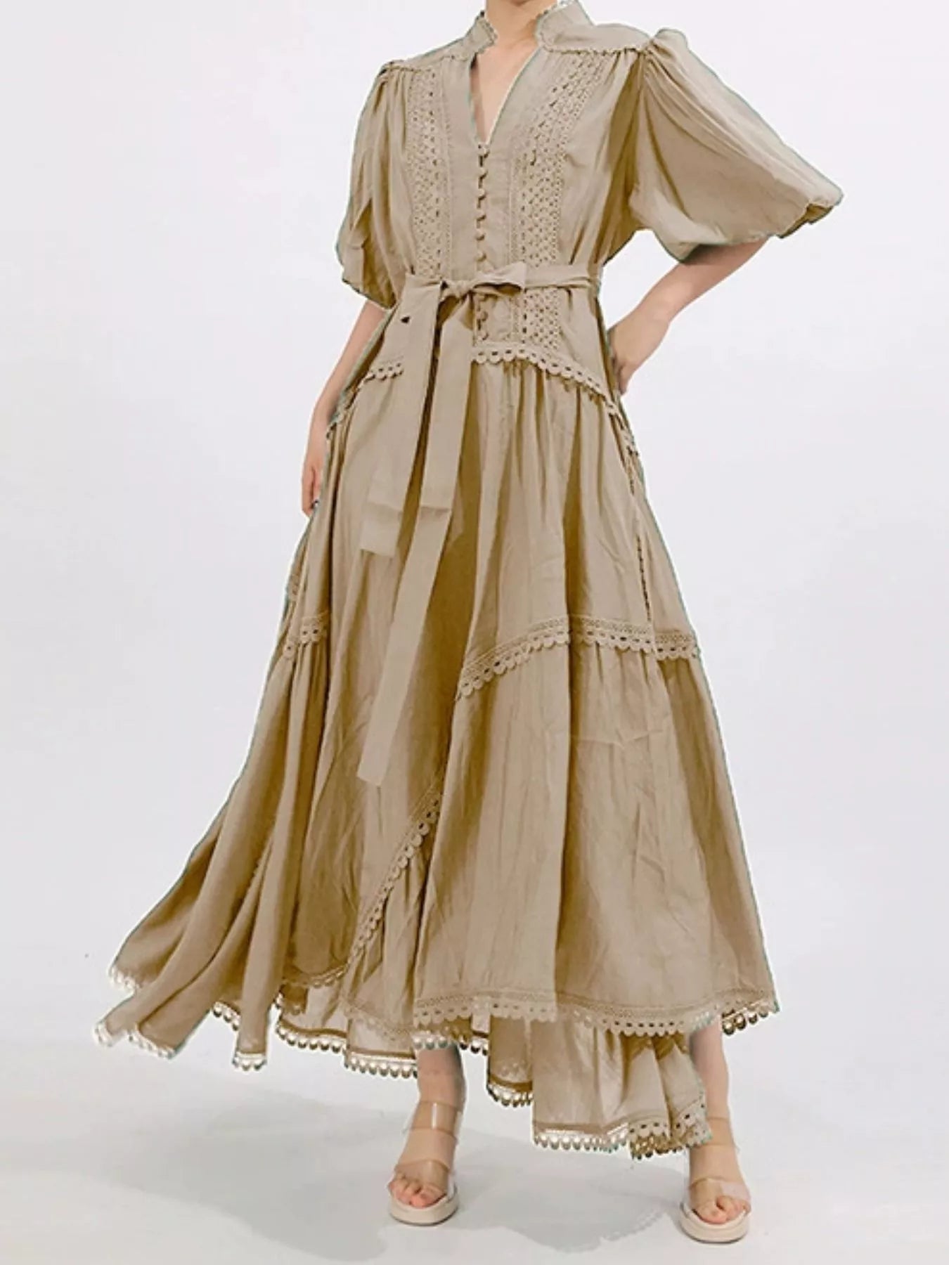Mid Sleeve Maxi Dress - The Nicole - Tayan Dress Co.
