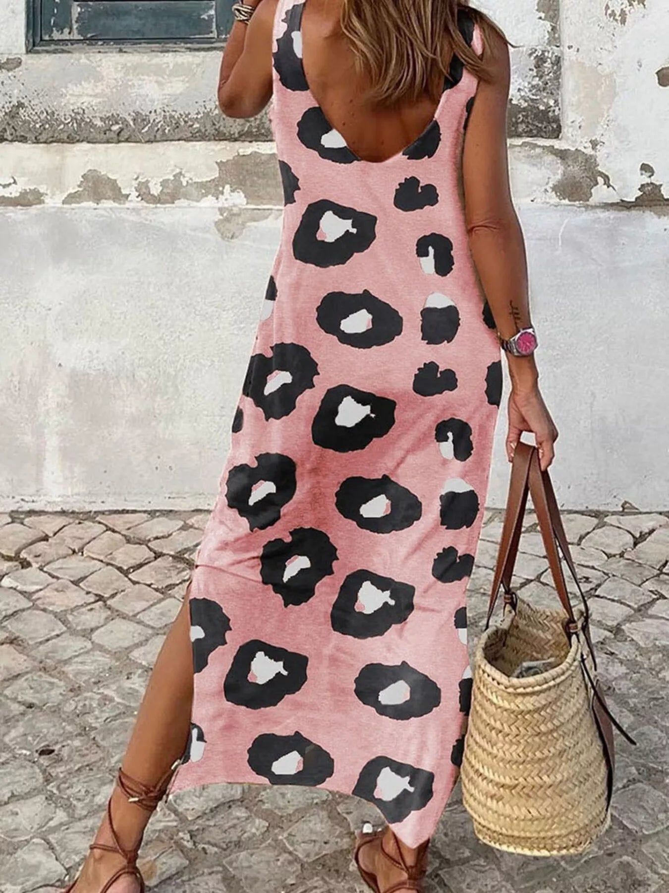Leopard Sleeveless Maxi Dress - The Nicole - Tayan Dress Co.