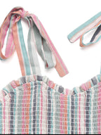 Contrast Striped Square Neck Cami Dress - TNT Dress Co.