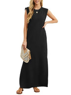 Sleeveless Maxi Tank Dress - The Nicole - Tayan Dress Co.
