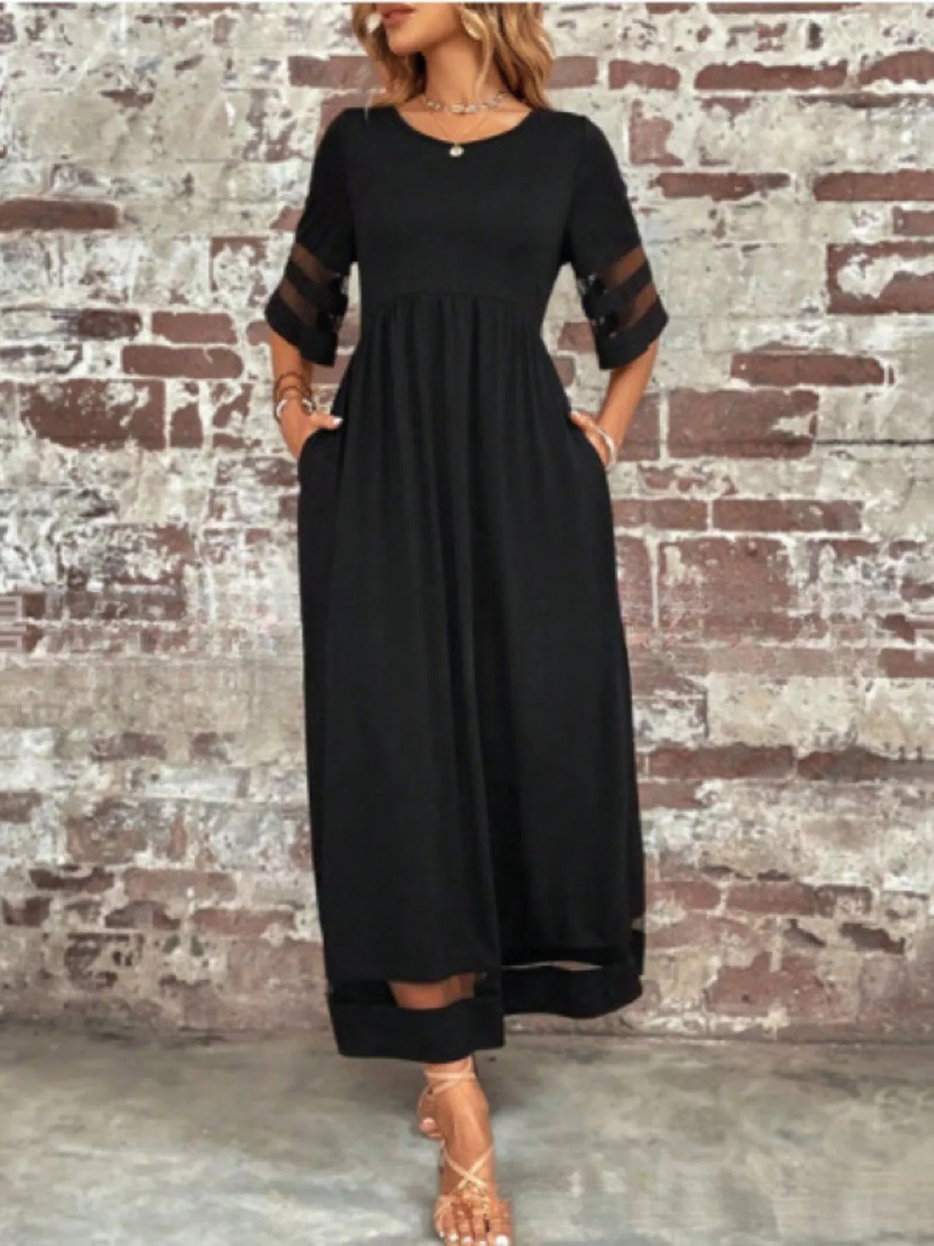 Half Sleeve Dress - The Nicole - Tayan Dress Co.
