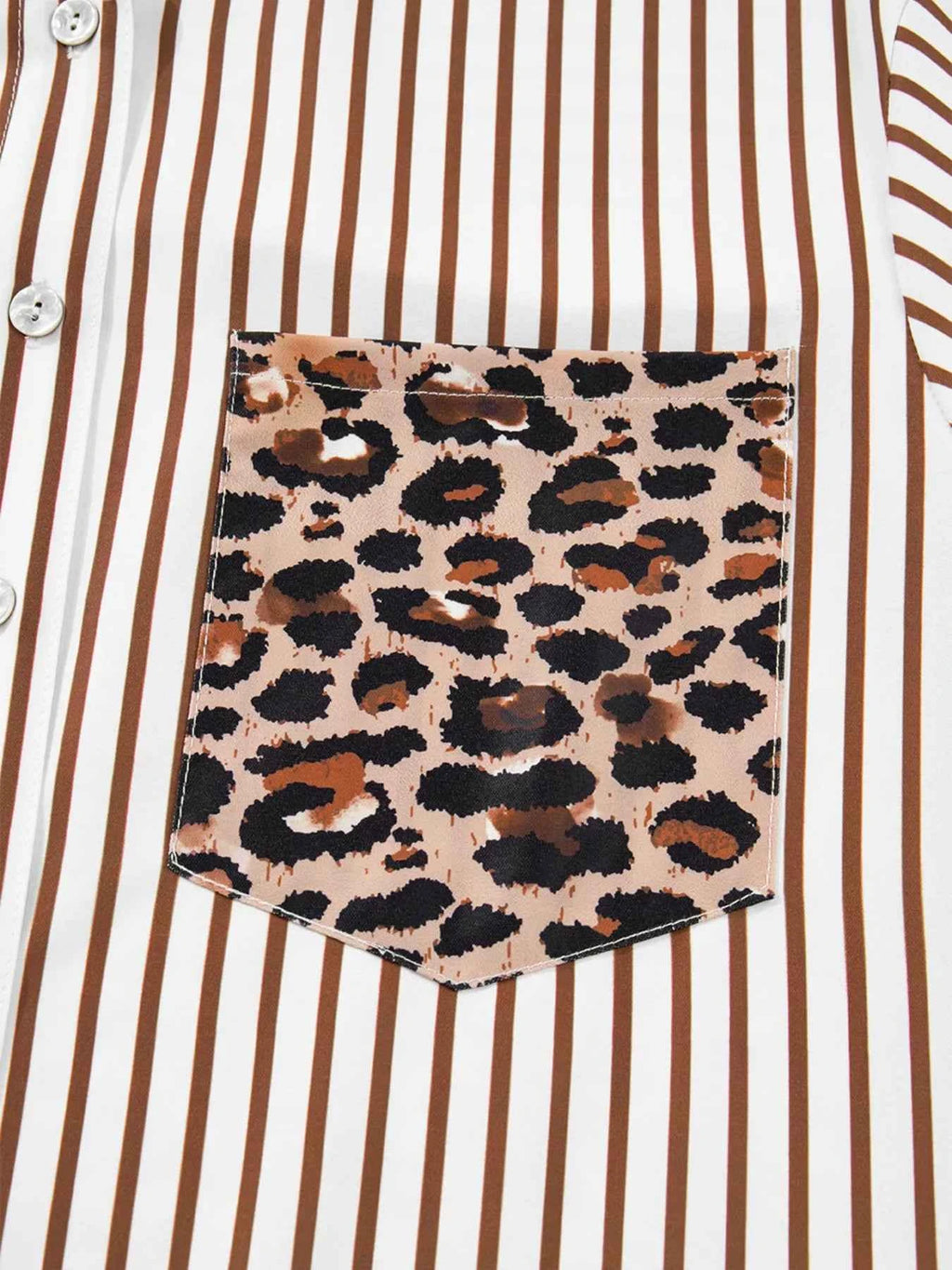 Leopard Button Up Shirt Dress