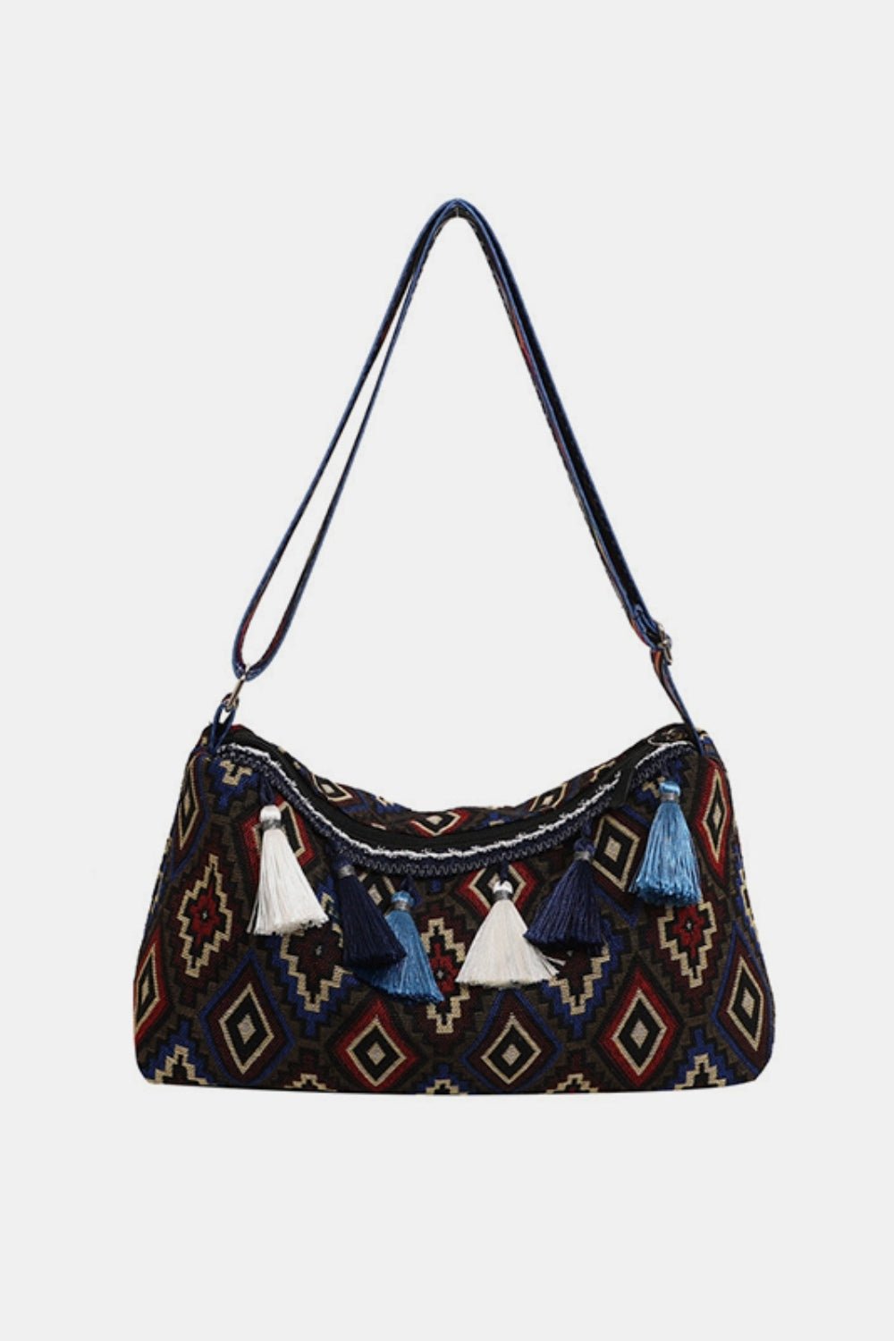 Adjustable Strap Shoulder Bag with Tassel Detail - TNT Dress Co.