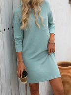 Striped Long Sleeve Mini Dress - TNT Dress Co.