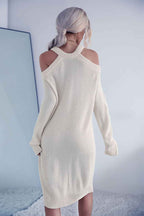 Shoulder Sweater Dress