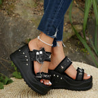Open Toe Platform Sandals - The Nicole - Tayan Dress Co.