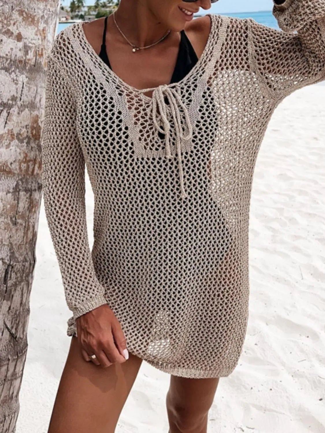 Long Sleeve Knit Cover Up - The Nicole - Tayan Dress Co.