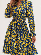 Long Sleeve Ruffle Dress - The Nicole - Tayan Dress Co.