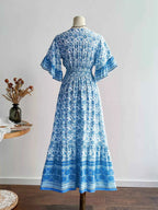 V-Neck Long Sleeve Dress