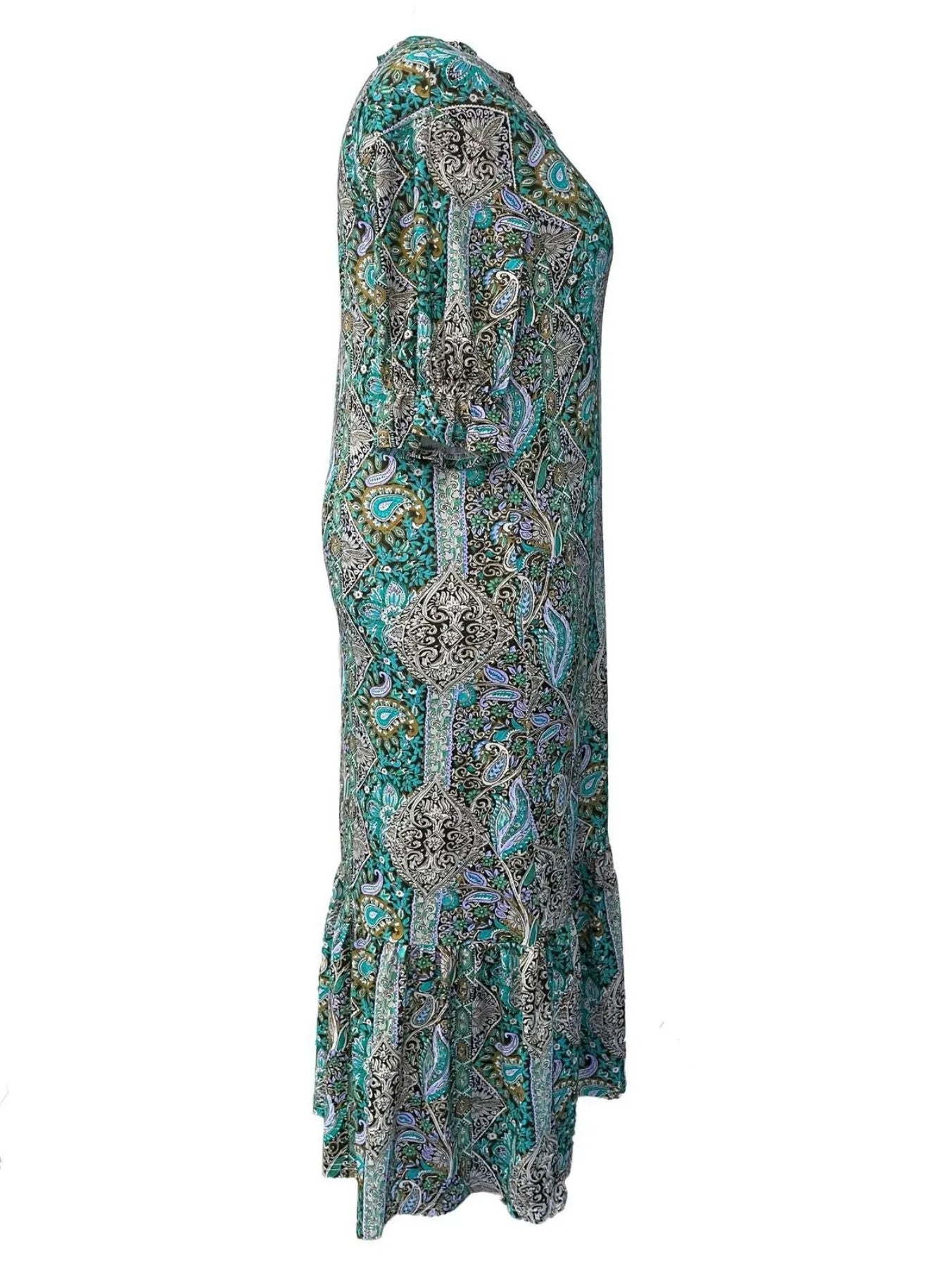Ruffle Hem Midi Dress - The Nicole - Tayan Dress Co.