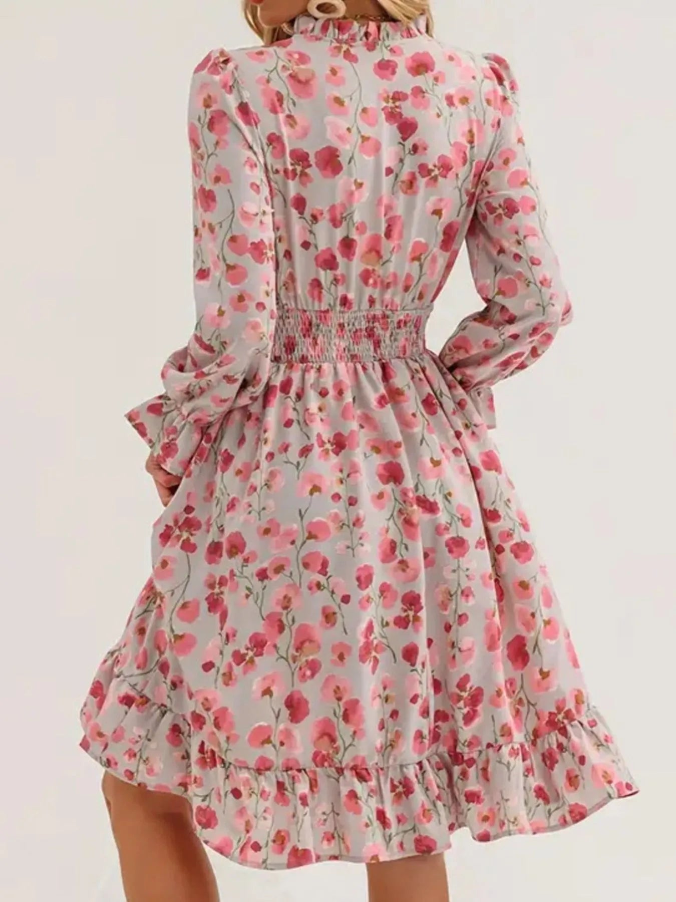 Long Sleeve Ruffle Dress - The Nicole - Tayan Dress Co.