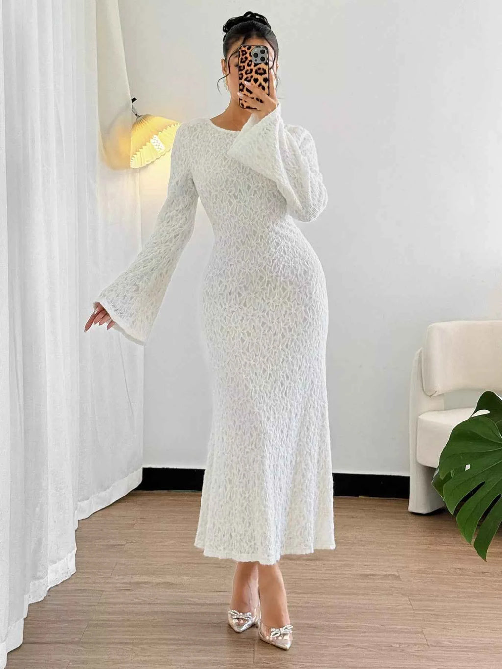 Flare Long Sleeve Dress