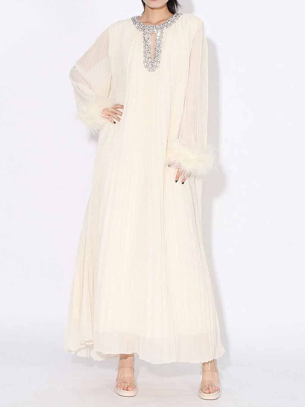 Long Sleeve Maxi Dress - The Nicole - Tayan Dress Co.