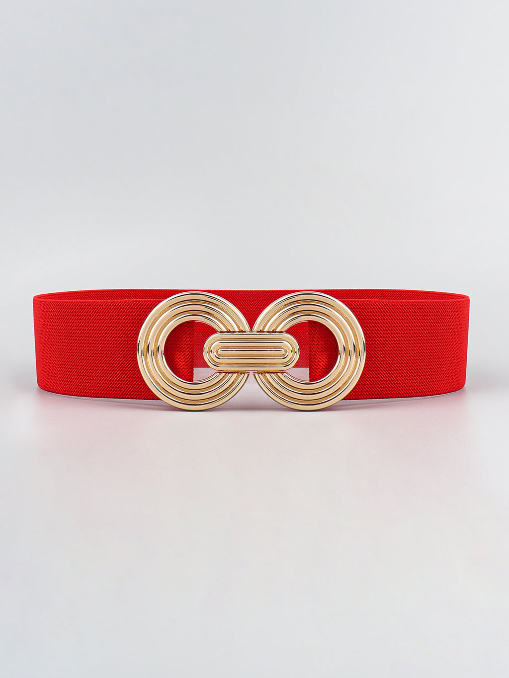 Geometric Buckle Elastic Wide Belt - TNT Dress Co.