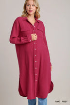 Button Down Shirt Dress - The Nicole - Tayan Dress Co.