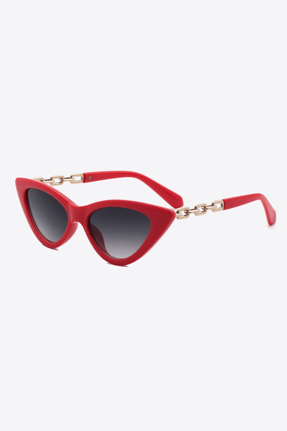 Chain Accent Cat - Eye Sunglasses - TNT Dress Co.