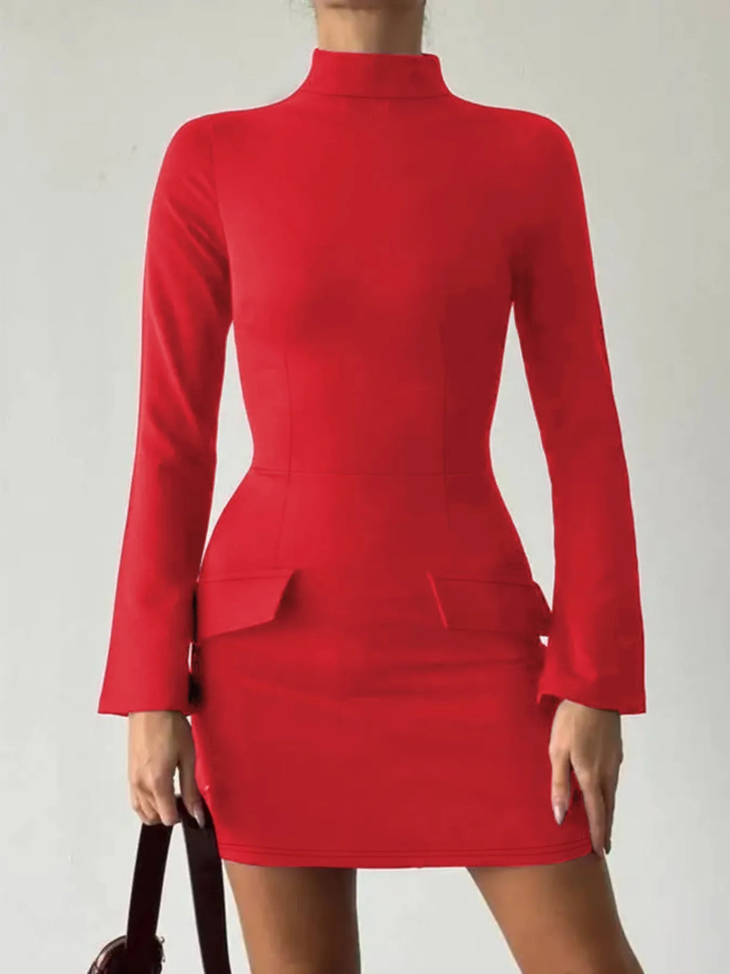 Long Sleeve Dress with Pockets - The Nicole - Tayan Dress Co.