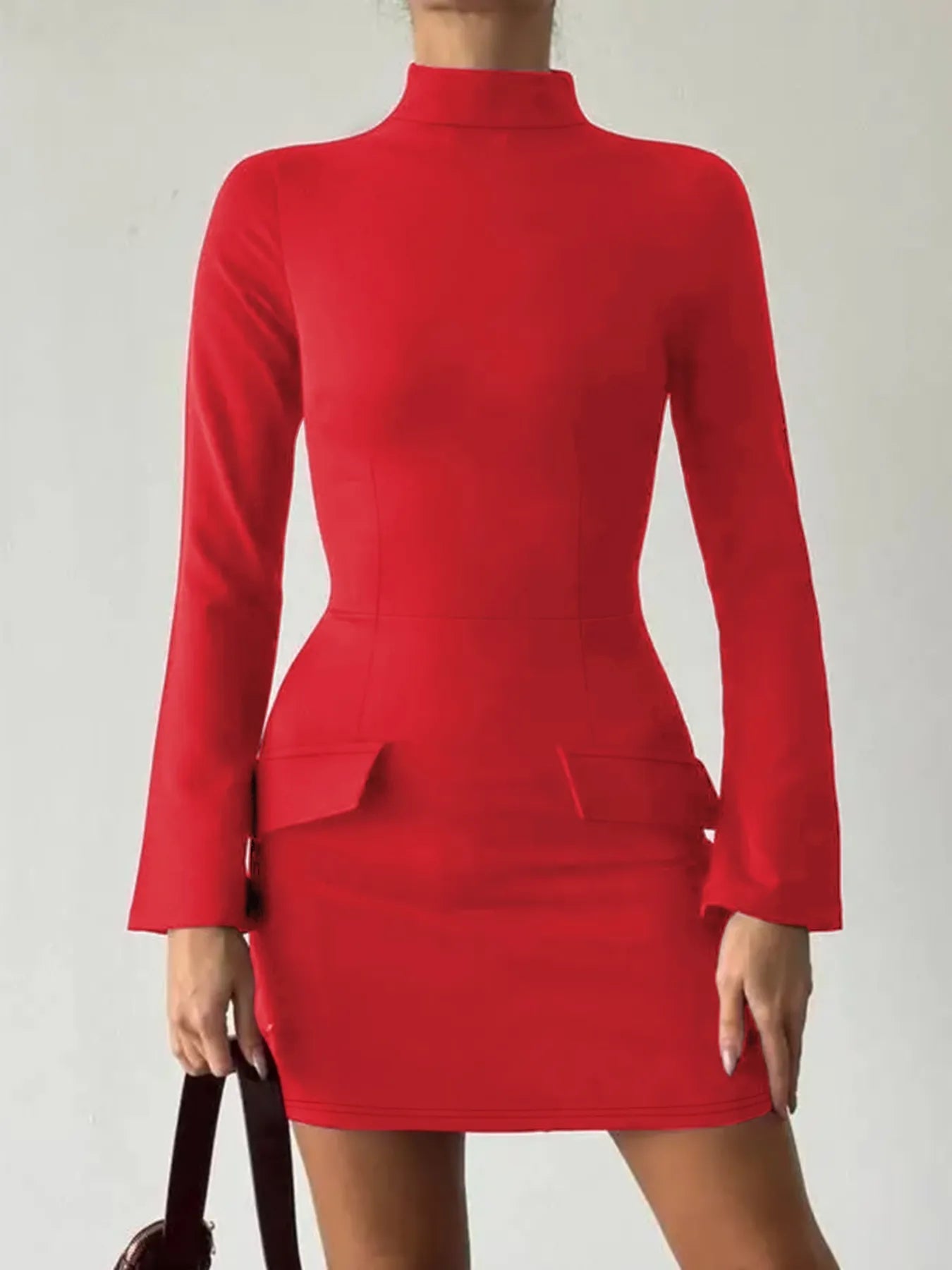 Long Sleeve Dress with Pockets - The Nicole - Tayan Dress Co.