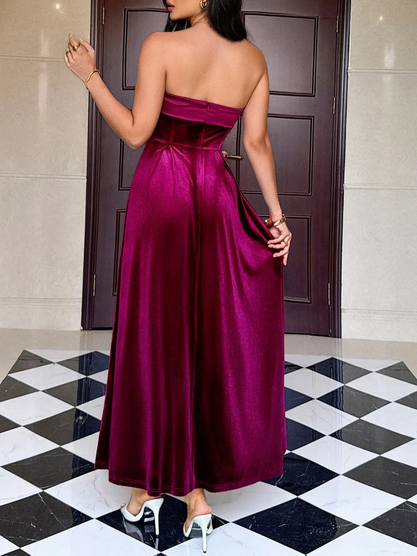 Ruched Midi Dress - The Nicole - Tayan Dress Co.