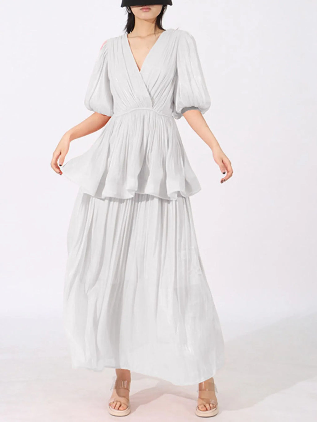 Mid Sleeve Maxi Dress - The Nicole - Tayan Dress Co.