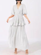 Mid Sleeve Maxi Dress - The Nicole - Tayan Dress Co.