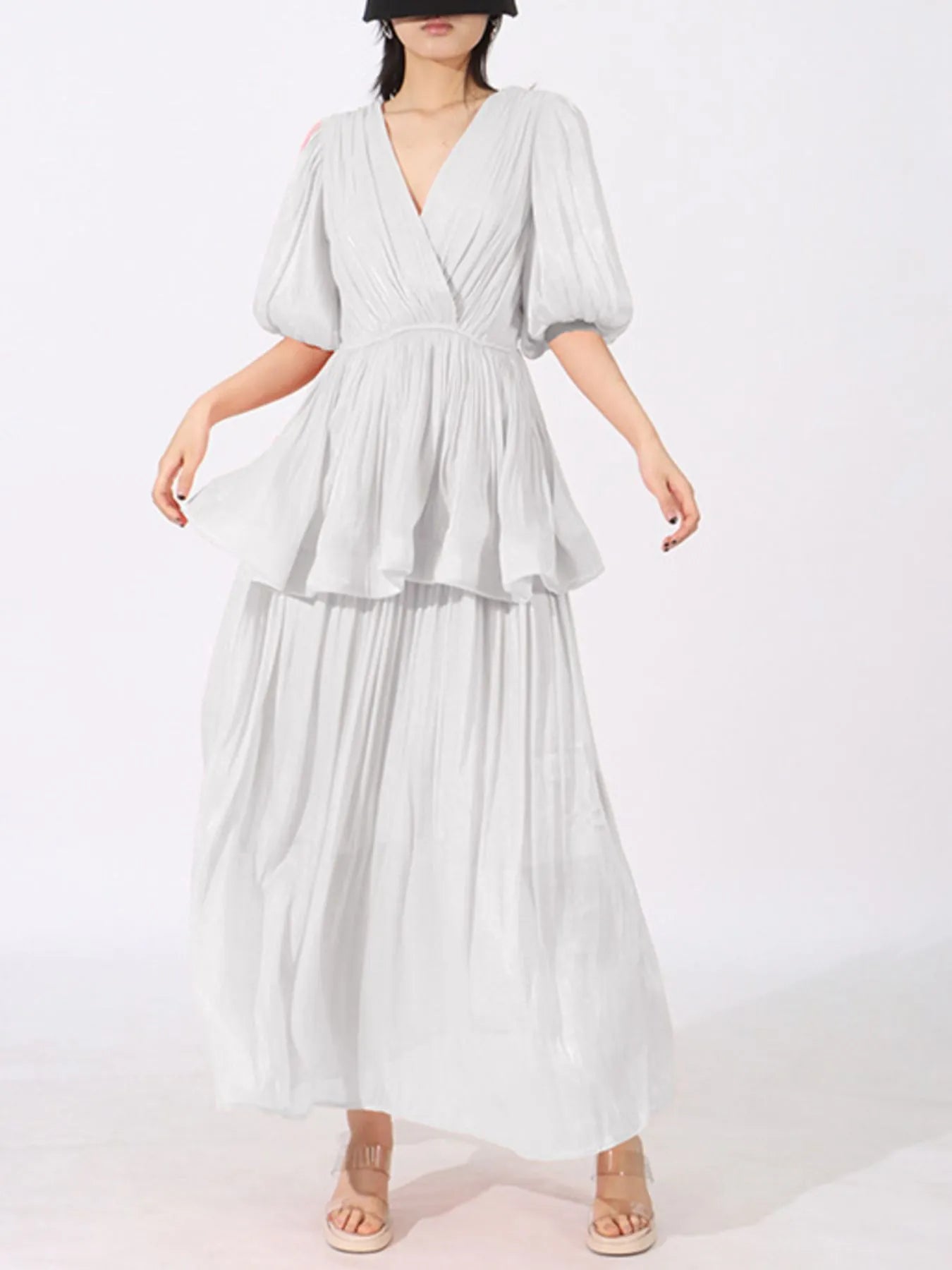 Mid Sleeve Maxi Dress - The Nicole - Tayan Dress Co.