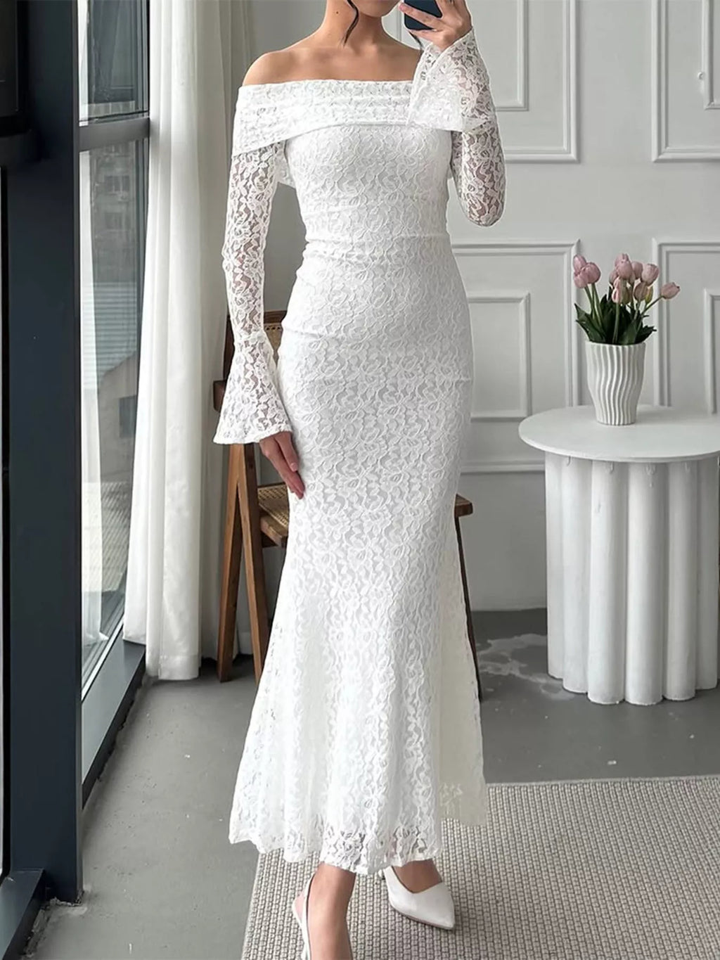 Off - Shoulder Maxi Dress - The Nicole - Tayan Dress Co.