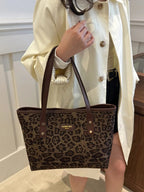 Leopard Tote Bag - The Nicole - Tayan Dress Co.