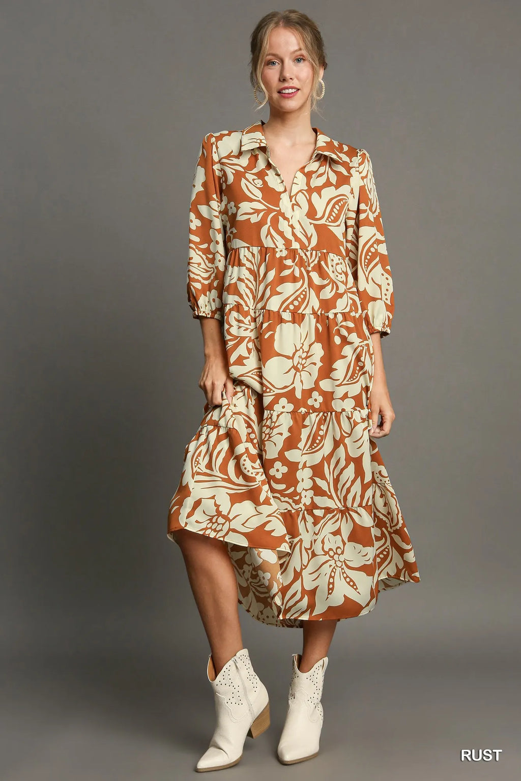 Midi Shirt Dress - The Nicole - Tayan Dress Co.